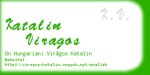 katalin viragos business card
